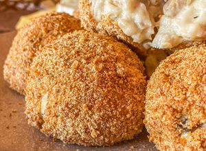 Foto principal de Croquetas saludables de 4 quesos con champiñones