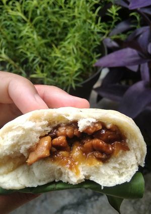 Foto resep Bakpao isi ayam & strawberry eggless