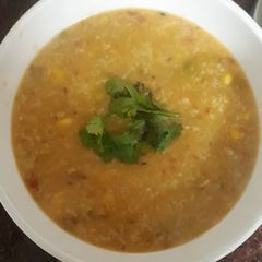 A picture of Dal makhni khichdi.