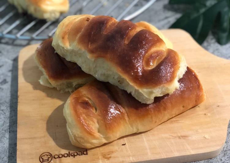 Overnight soft bun (coklat keju)