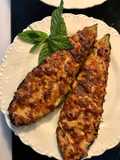 Berenjenas Papoutsakia (zapatitos) 🍆rellenas de carne