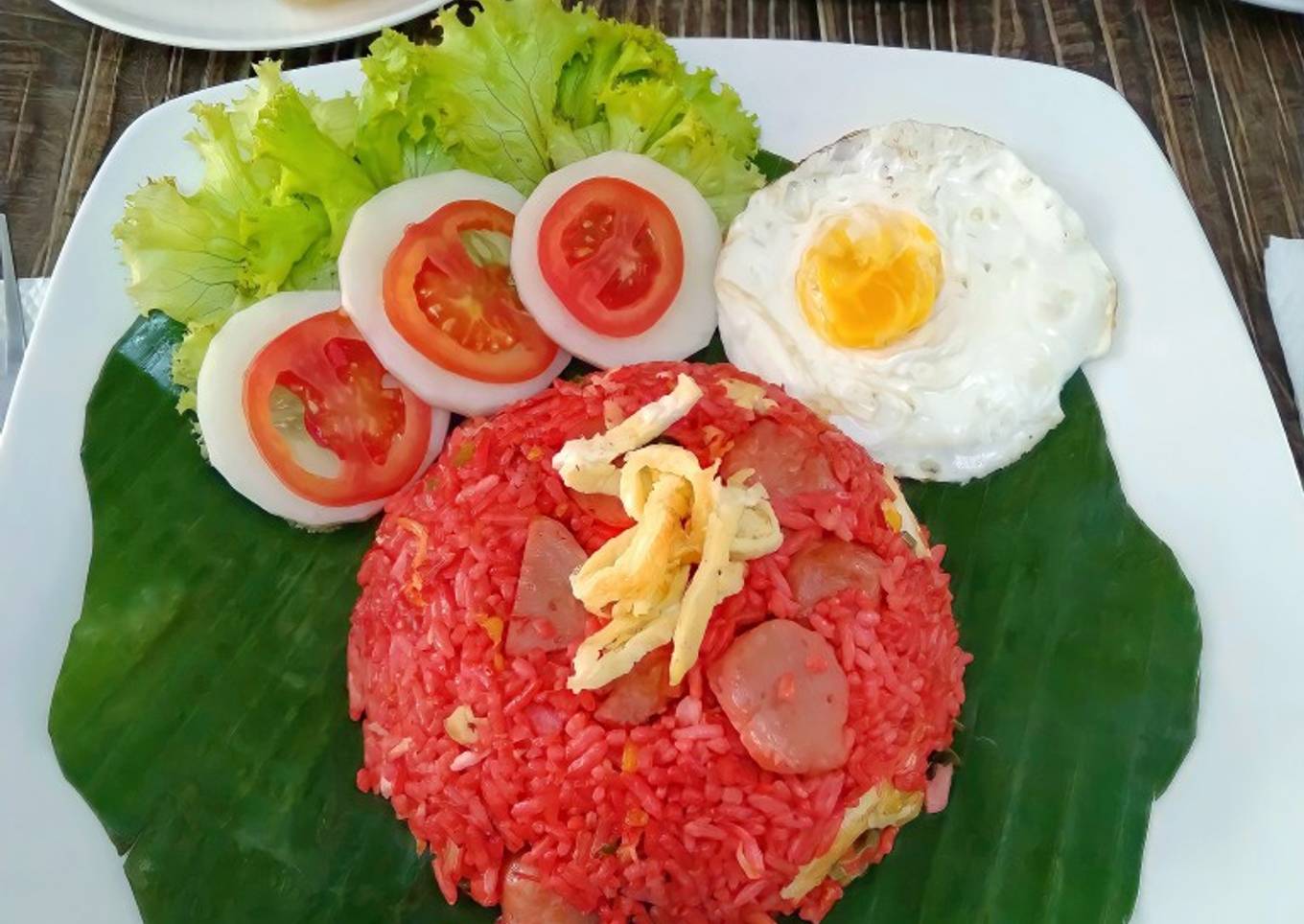 Nasi goreng merah khas makassar