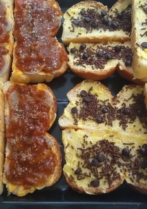 Foto resep Kreasi roti tawar (gurih dan manis)