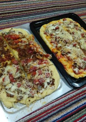 Foto resep Pizza Daging Jamur Sosis