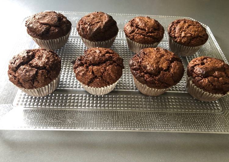 Recette Délicieuse Muffins chocolat noix de coco