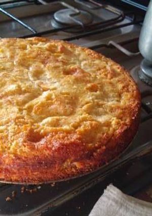 Una foto de Tarta de manzana con coco y nueces