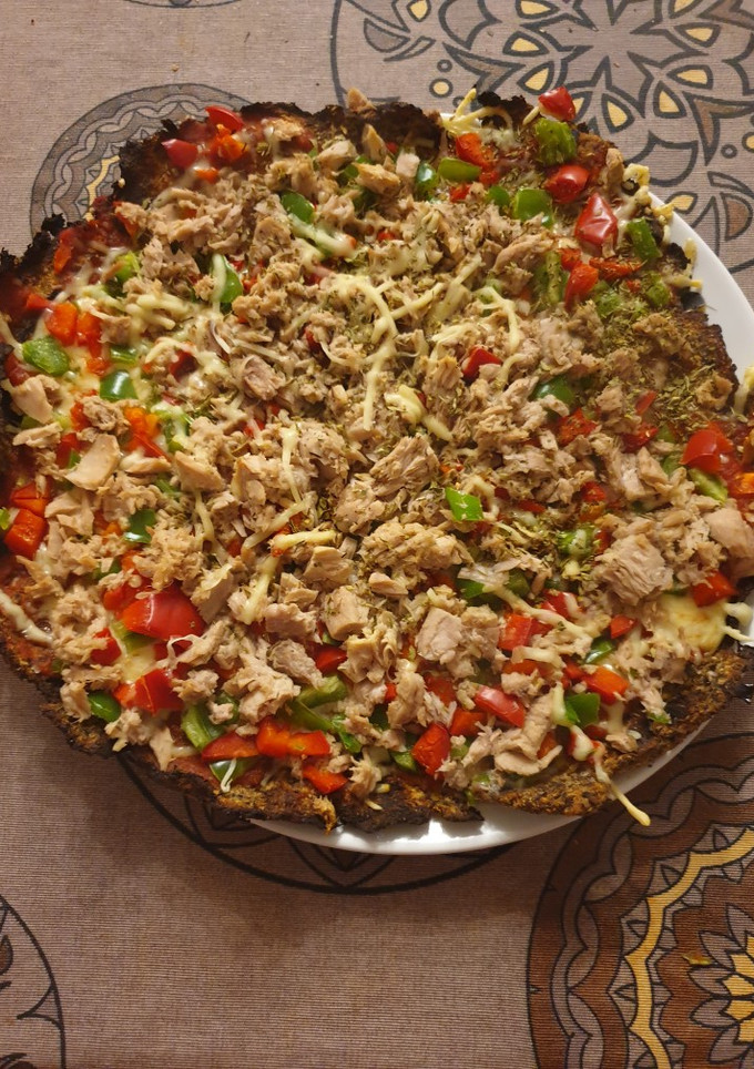 Una foto de Pizza berenjena