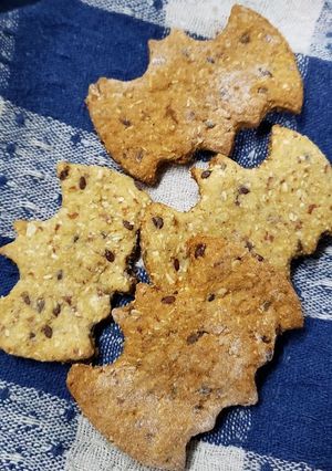 Una foto de Galletas veganas almendradas
