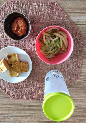 Foto resep Tumis labu Siam Dan goreng tahu Tempe,,, menu irit anak kos