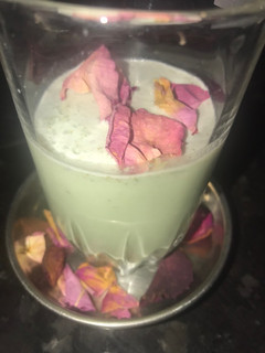 A picture of Paan milk shake-Paan shots.