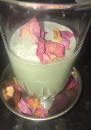 A picture of Paan milk shake-Paan shots.