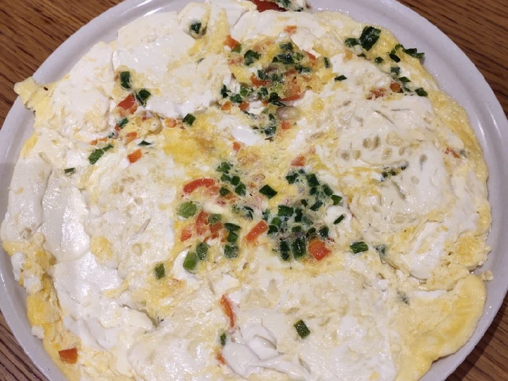 Easy Steps Prepare Recipes Egg and Tofu Omellete the So Delicious Tasty.