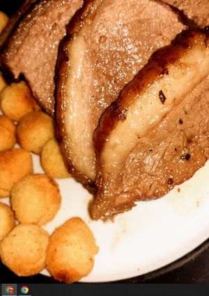Una foto de Picanha al Ajo - Picanha com Alho