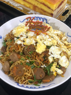 Foto resep Mie goreng ulang tahun