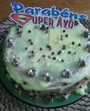 Bolo de Aniversário - Bolo de Iogurte de Mirtilos