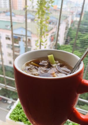 Hình của món Cách làm Trà bạc hà sả tắc.