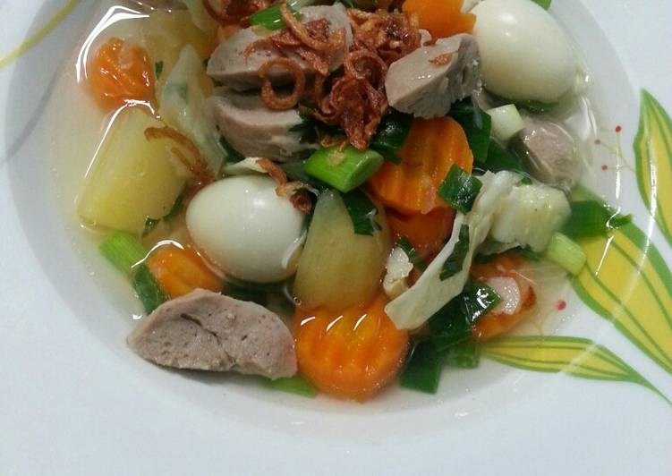 Bahan Sop Bakso sederhana ala Dapurli@ | Cara Buat Sop Bakso sederhana ala Dapurli@ Yang Bikin Ngiler