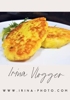 Une photo de Recette anti-gaspi avec des restes de purée : galettes de purée