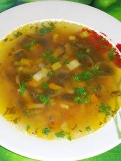 O poză a rețetei Supă de legume cu ciuperci.