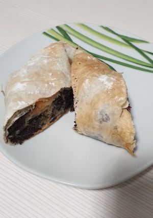 Mákos almás rétes recept fotója