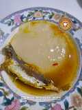 Ambuyat dengan Ampap Ikan