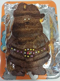 Una foto de Bizcocho de chocolate y tarta de queso