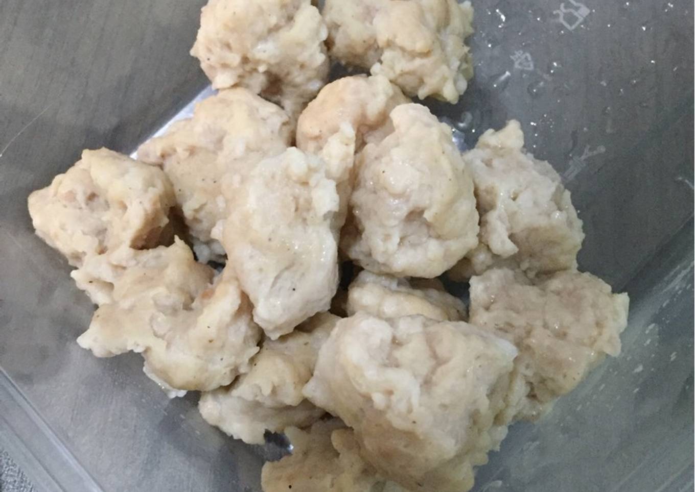 Bakso Ayam Babi (No Blender)