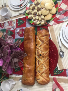 Una foto de Pan de jamón Navideño