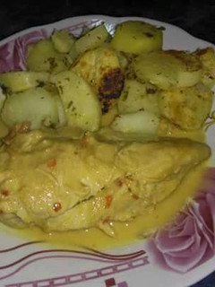 Una foto de Pollo a la mostaza