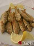 Fried red mullet