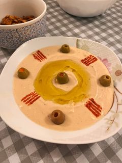 صورة لوصفة حمص بطحينه