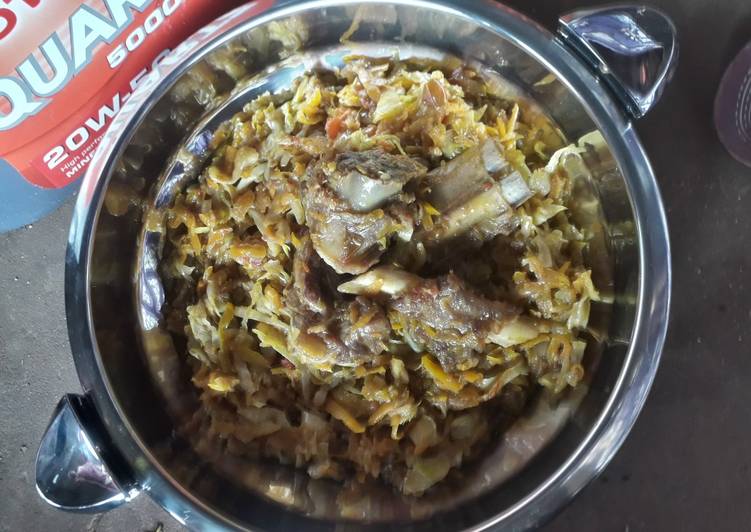 Recipe of Super Quick Homemade Veg stir fry with lamb