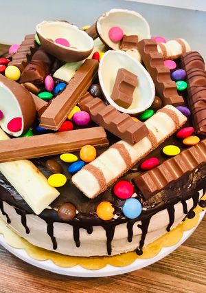 Kinder Bueno torta recept fotója