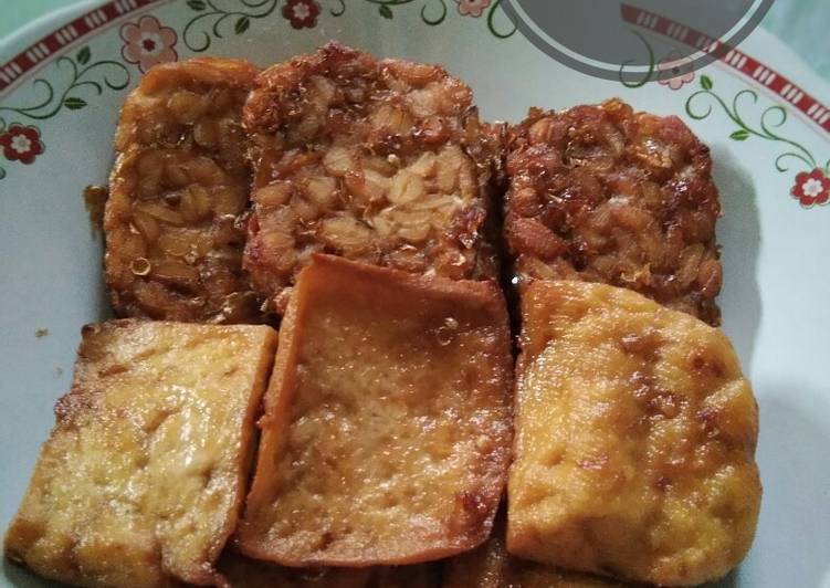 Tahu Tempe Bacem Goreng