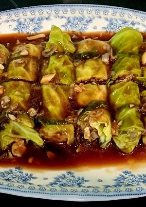 Hình của món Cải bắp cuộn tôm, thịt.