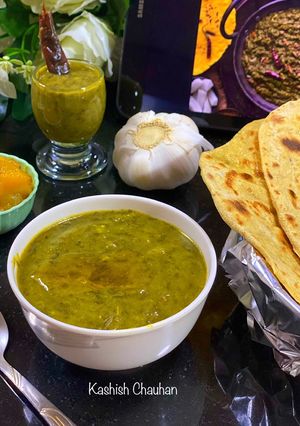 A picture of Palak ka saag (Spinach Saag).