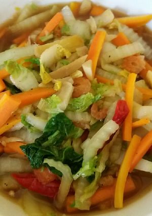 Foto resep Tumis sawi putih