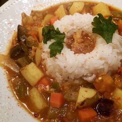 Curry madras vegano Receta de Chez Carolaine- Cookpad
