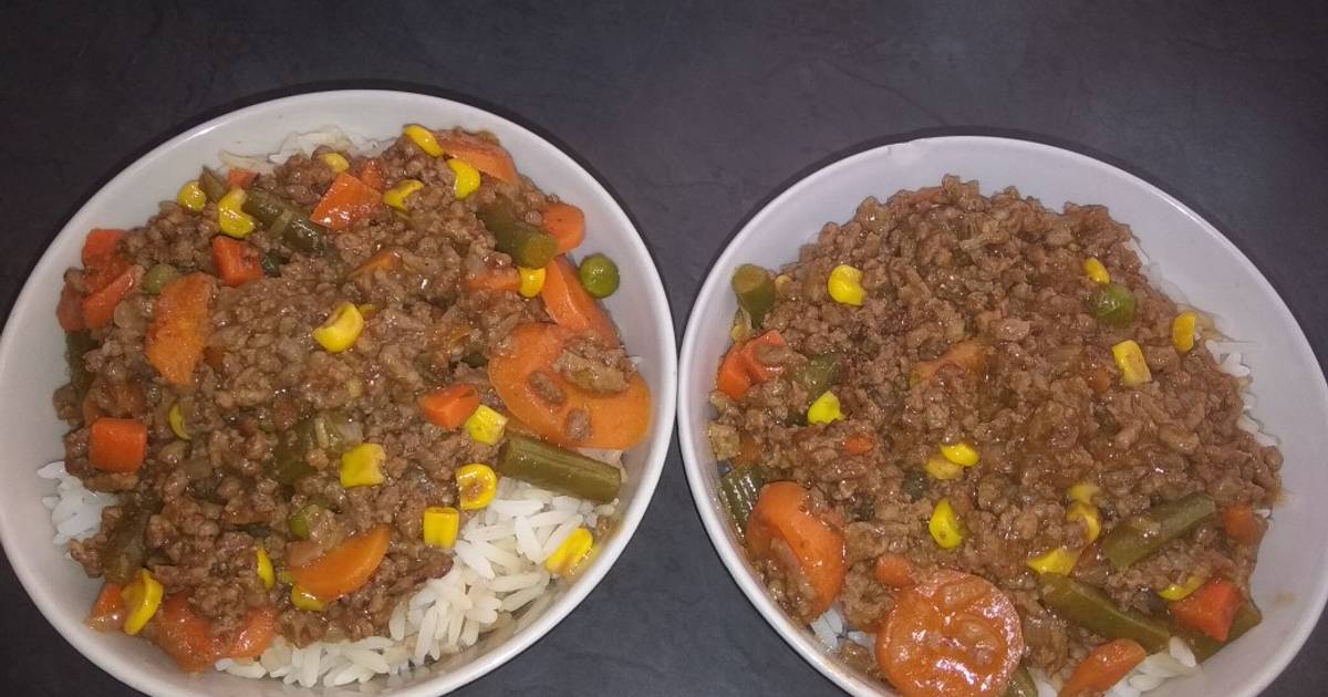 Rice With Mince Recipe By Thuleleni Ngcobo Cookpad