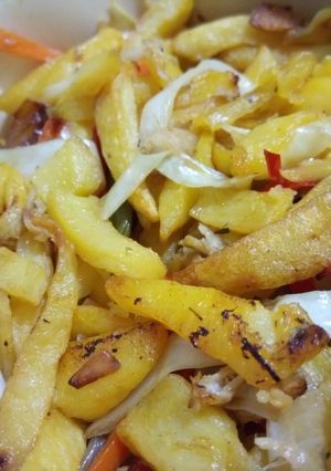 A picture of Potato stir fry.
