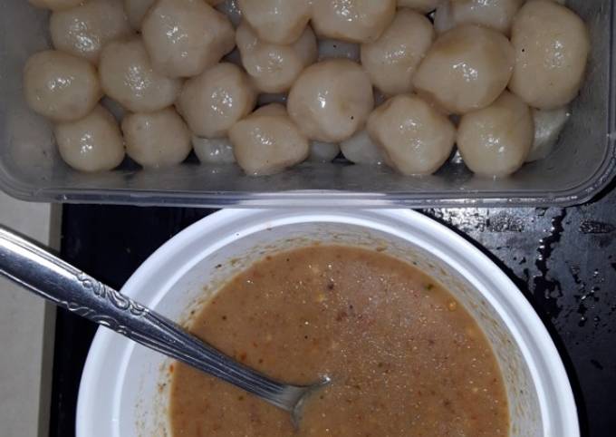 Resep Cilok bumbu kacang ala dapur iisa, Enak Banget