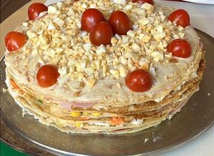 Una foto de Torta/Torre de panqueques/creps