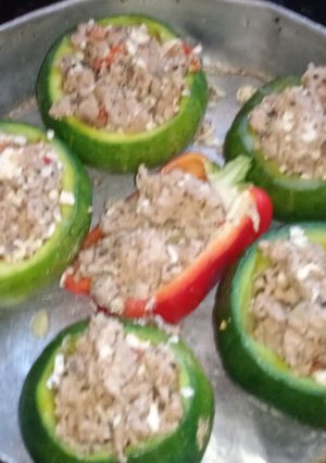 Una foto de Zapallito relleno de carne