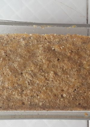 Una foto de Torta de calabaza y avena.  (Sin horno)