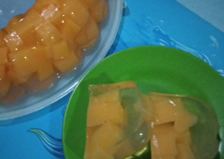 Resep 1. Puding Kaca Jeruk, Enak
