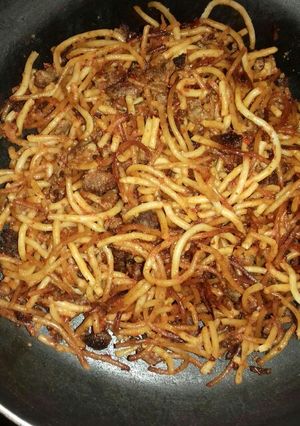 صورة لوصفة معكرونة باللحمه 🍝