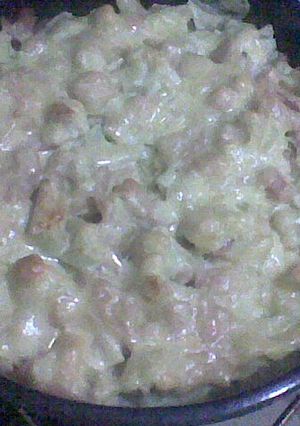 Una foto de Tarta de papas y coliflor