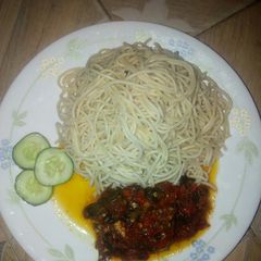 Spaghatti and souce A picture of Spaghatti and souce.