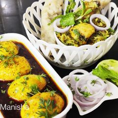 A picture of Spicy Anda Curry Meal(Egg Curry Meal).