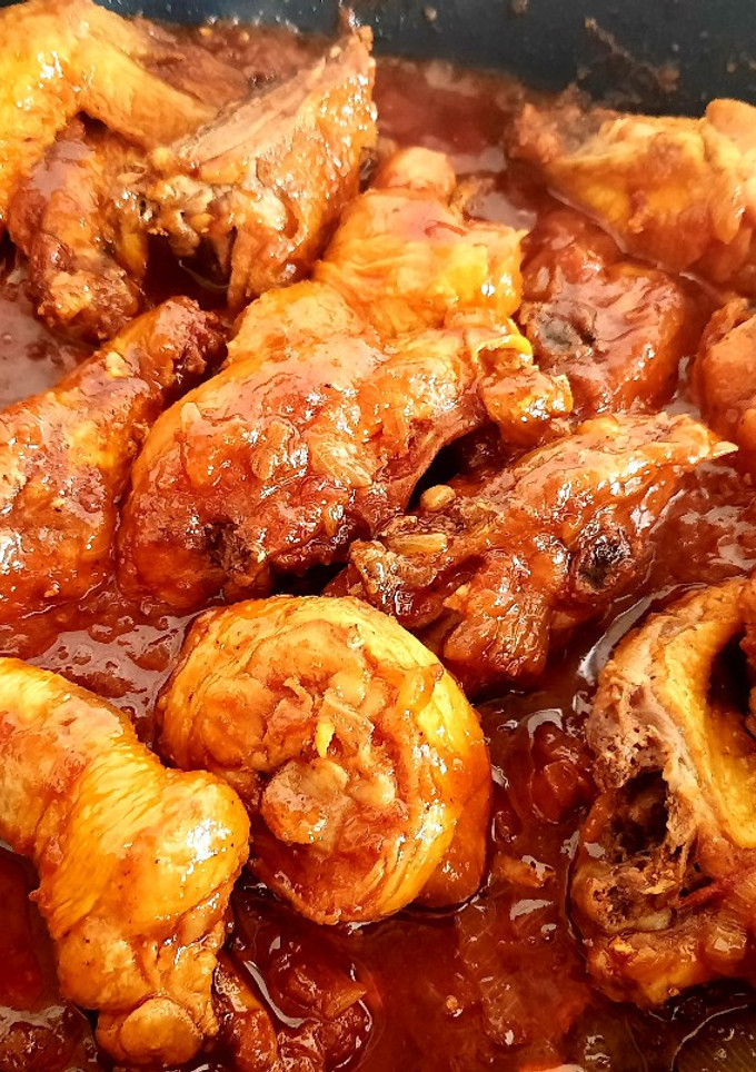 Una foto de Pollo al curry